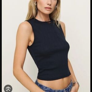 Reformation Black Muscle Tee